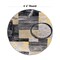 World Rug Gallery Contemporary Abstract Circle Design Soft Area Rug 6'6'' Round Yellow 307YELLOW6RND - alternate 5